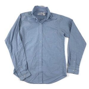 Becky Thatcher Womens Button Down Shirt Long Sleeve Collar Blue XS